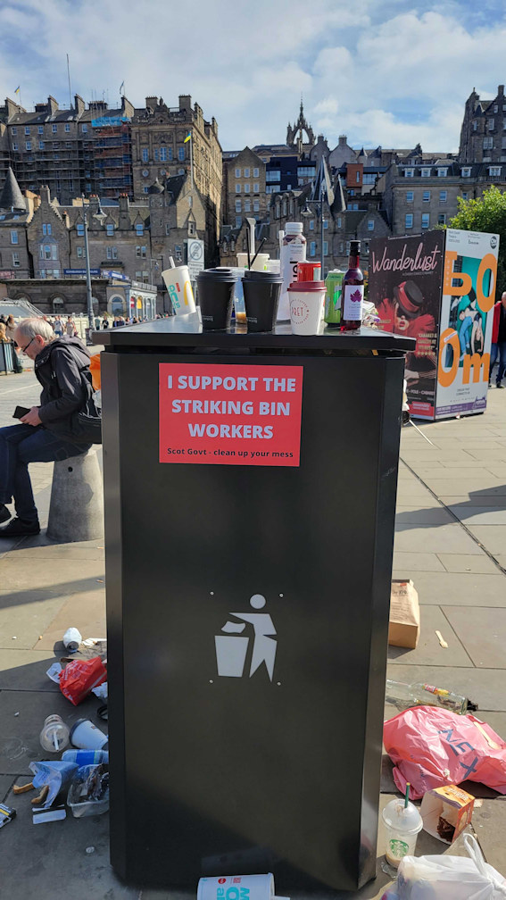 Support the bin strike!
