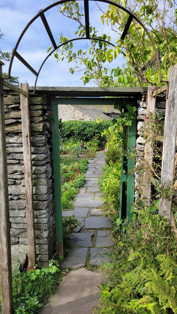 Hilltop garden entrance